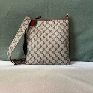 Gucci Gg Monogram Supreme Coated Canvas Messenger Bag Mini